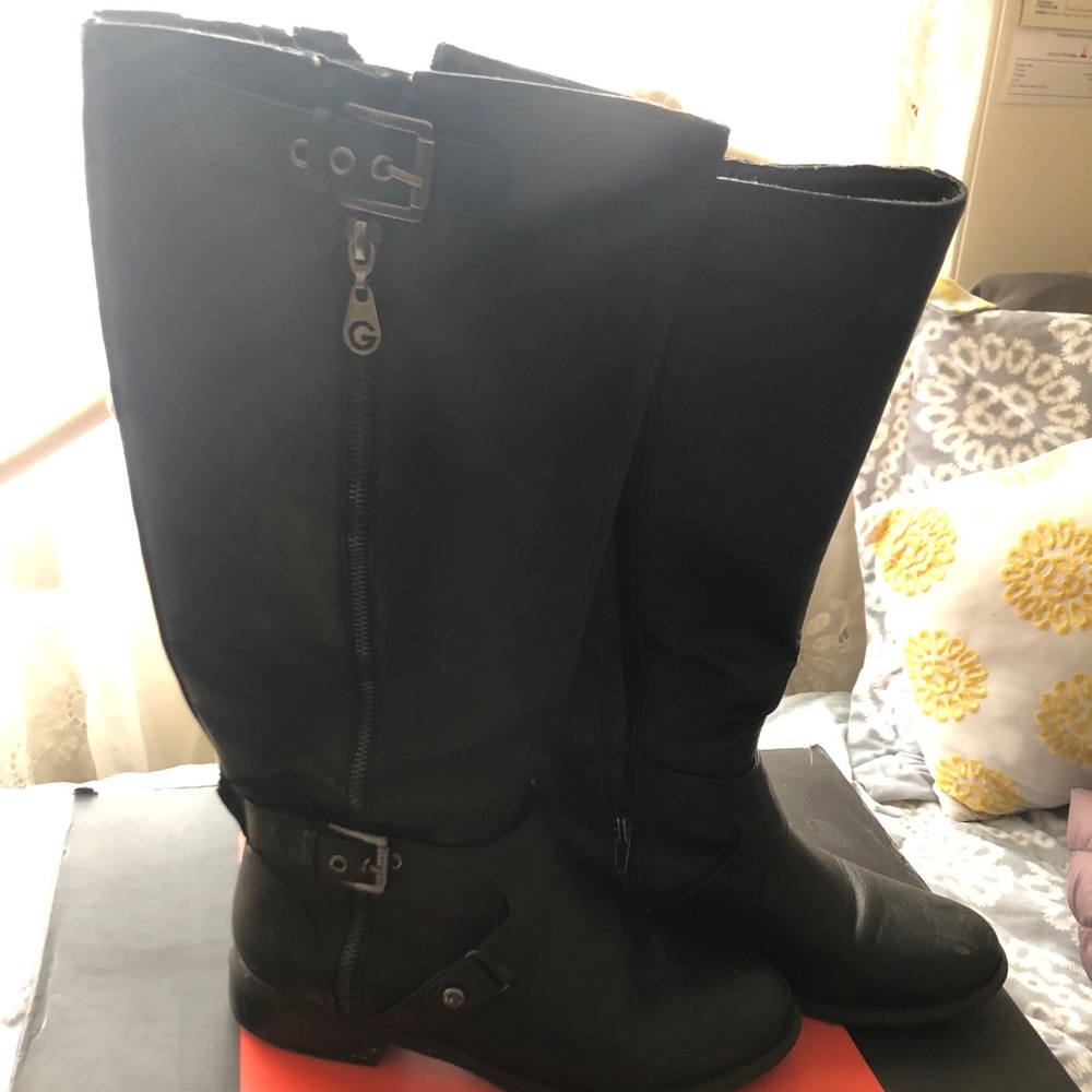 Black Guess Riding Boots